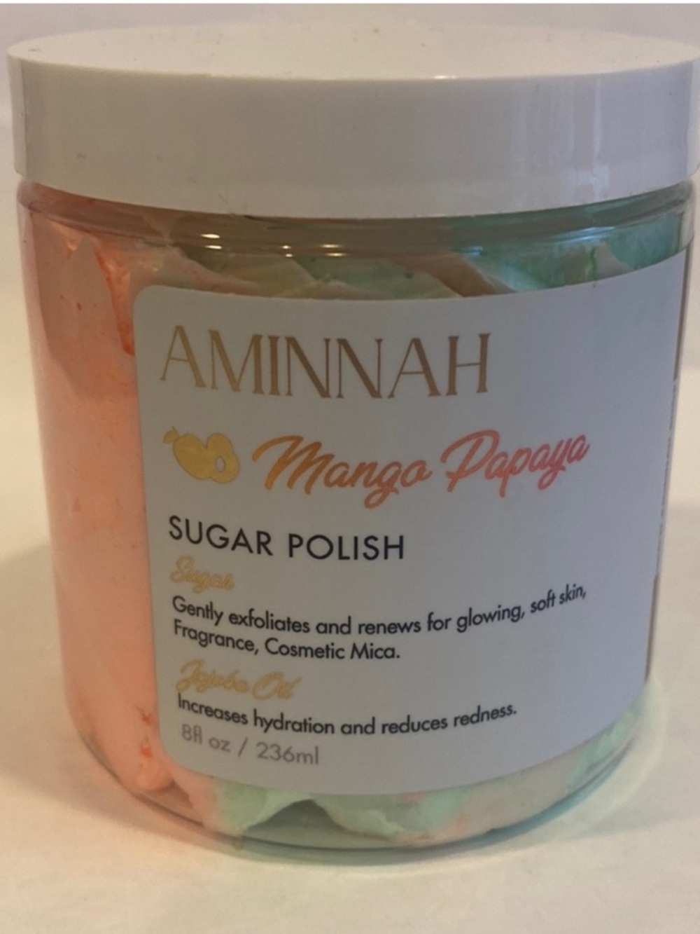 AMINNAH AMNH Mango Papaya Sugar Polish 8oz $20 3